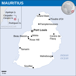 Lokasi Mauritius