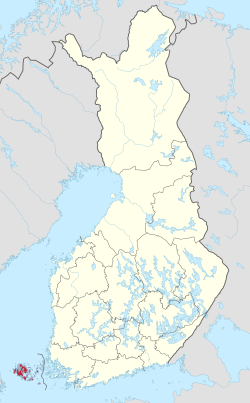 Location of Åland