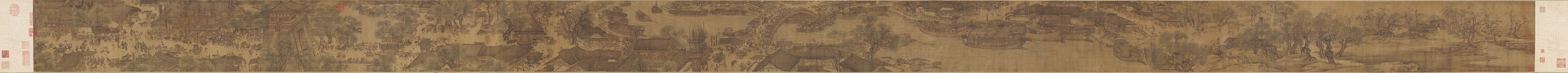 Duž rijeke tijekom Qingming festivala, izvorna verzija iz 12. st.
