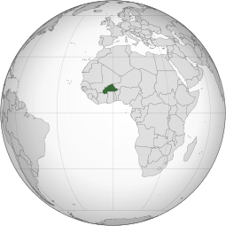 Localização de Burquina Fasso • Burquina Faso