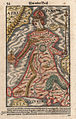 "Eiropa karaliene"- alegoriska Sebatiana Minstera Eiropas karte, 1570.