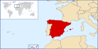 Mapa {{{de_país}}}Reinu d'España