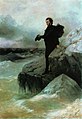 伊凡•康斯坦丁诺维奇·艾瓦佐夫斯基搭伊利亚·叶菲莫维奇·列宾创作个画-“普希金与大海告别” (1877)