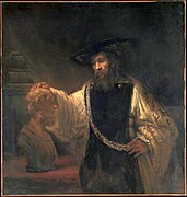 Rembrandus, Aristoteles Protome Homeri Contemplatur, 1653