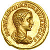 Macrino, aureo per diadoumeniano cesare, 217-18, 01