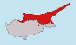Location of Republikang Turko ng Hilagang Tsipre