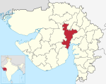 અમદાવાદ જિલ્લાનું ગુજરાતમાં સ્થાન