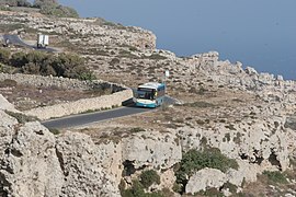 Bus auf Malta in der Nähe der Dingli Cliffs