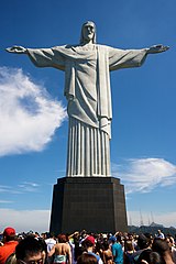 פסל ישו הגואל בריו דה ז'ניירו، אחד משבעת פלאי תבל החדשים