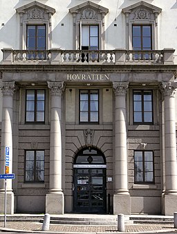 Huvudingången till Hovrätten vid Packhusplatsen