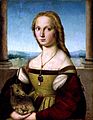 „Moteris su vienaragiu“ (apie 1506 m., Borgezių galerija, Roma)