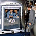 Rescòntre de l'equipatge d'Apollo 11 amb lo president Nixon