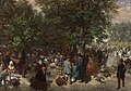 Popołudnie w ogrodzie Tuileries, mal. Adolph Menzel (1867)