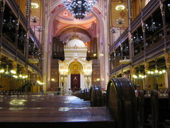 Interno della Sinagoga grande di Budapest