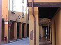 Characteristic porticos in Bologna's old Jewish ghetto