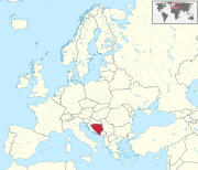 Situation géographique de la Bosnie-Herzégovine