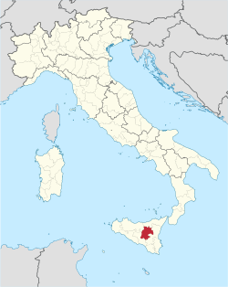 恩納省在意大利的位置