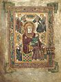 Najstariji prikaz Bogorodice i Djeteta Isusa u Zapadnoj Europi iz Knjige Kellsa, na početku Evanđelja po Mateju, oko 800. godine.