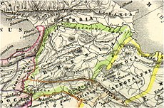 Карта Великой Армении (берлинское издание, 1869 год).