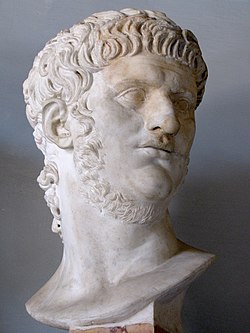 פסל ראש וחזה של הקיסר נירון - מוצג במוזיאונים הקפיטוליניים, רומא