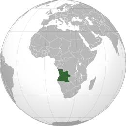 Karte von Angola