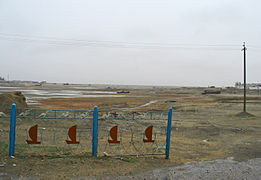 Le port d'Aralsk en 2003.
