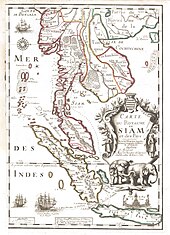 1686 Map of Siam.