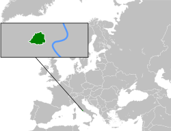 Location of  ꯚꯦꯇꯤꯀꯥꯟ ꯁꯤꯇꯤ  (green) in Europe  (dark grey)  –  [Legend]