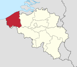 Location of West Flanders