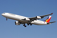 Philippine Airlines Airbus inflight