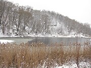 Куренівське кар'єрне озеро(Пінгвін) на річці Сирець