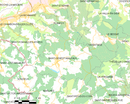 Saint-Genest-Malifaux - Localizazion