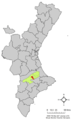 Розташування муніципалітету Албайда у автономній спільноті Валенсія