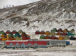 Pusat kota Longyearbyen, Svalbard
