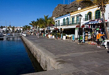 Puerto de Mogan, a resort and fishing village.