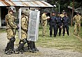 Australian soldiers practicing riot control