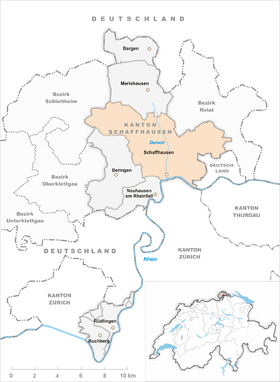 Karte von Schaffhausen