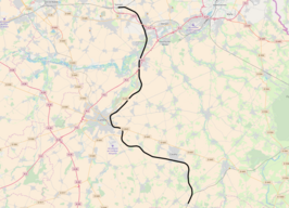 Spoorlijn Busigny - Somain op de kaart