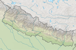 2015年4月尼泊尔地震在尼泊尔的位置