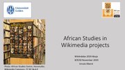 Thumbnail for File:African studies in Wikimedia projects - Ursula Oberst - WikiIndaba 2019.pdf