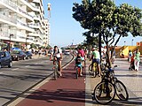 Jalur sepeda di Póvoa de Varzim, Portugal
