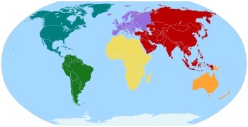 Búsqueda geográfica por continentes
