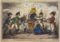 George Cruikshank: The Allied Bakers or, The Corsican Toad in the hole, 1 April 1814