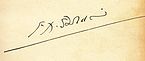 František Xaver Šalda, podpis