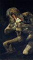 Saturno devorando a un hijo es un óleo sobre revoco realizado entre 1819 y 1823 por Francisco de Goya en los muros de la Quinta del Sordo. Pertenece a la serie de Pinturas negras y representa al Titán Crono devorando a uno de sus hijos por temor a ser destronado, ya que como predijo Gea, estaba destinado a que uno de ellos le arrebatara el poder. Museo del Prado, Madrid. Por Francisco de Goya.