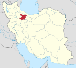 Location of Qazvin Province