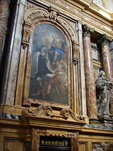 Luca Giordano, Jésus apparaissant à Marie-Madeleine de Pazzi (1685), Florence, église Madalenna de Pazzi.