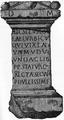 Deutsch: Grabstein auf dem Lindenhof mit der ältesten Nennung des lateinischen Namens von Zürich (turicum)
