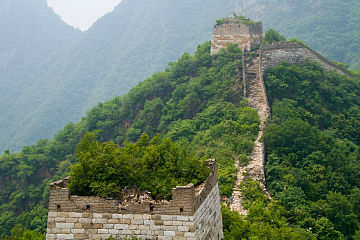 Kinesiska muren från Mingdynastin vid Jiankou.