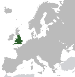 Regno d'Inghilterra - Localizzazione